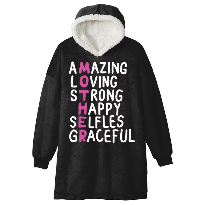 Mother Amazing Loving Strong Hooded Wearable Blanket