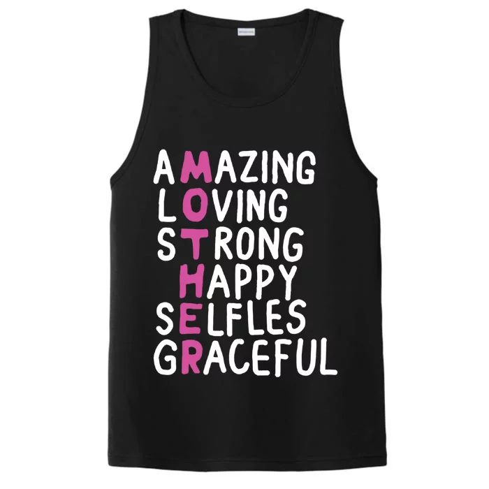 Mother Amazing Loving Strong Performance Tank