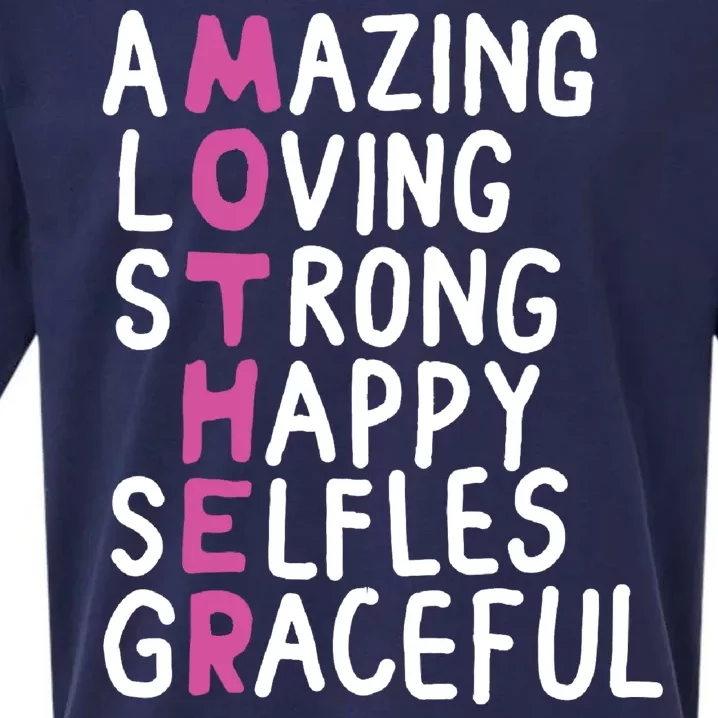 Mother Amazing Loving Strong Sueded Cloud Jersey T-Shirt