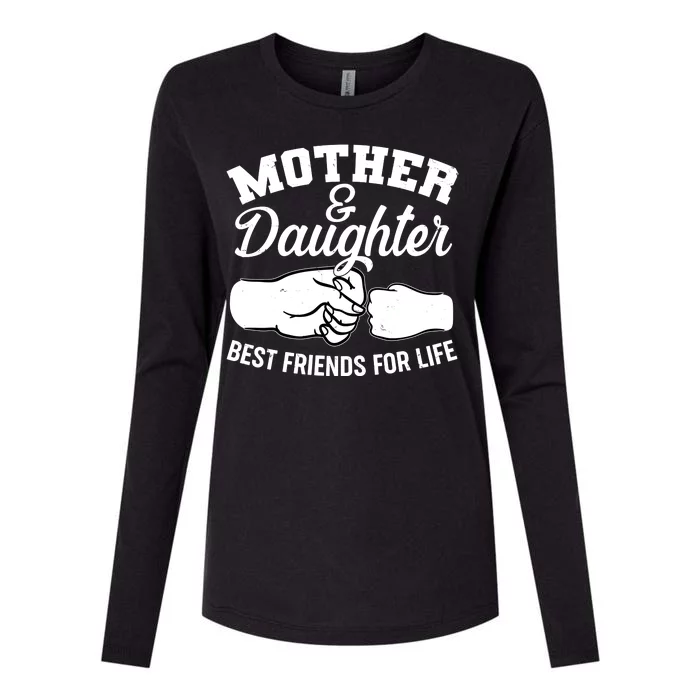 Mother and Daughter Best Friends For Life Fist Bump Womens Cotton Relaxed Long Sleeve T-Shirt