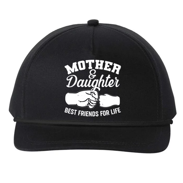 Mother and Daughter Best Friends For Life Fist Bump Snapback Five-Panel Rope Hat