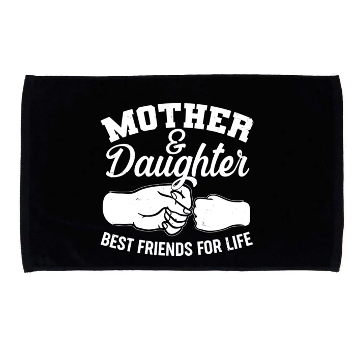 Mother and Daughter Best Friends For Life Fist Bump Microfiber Hand Towel