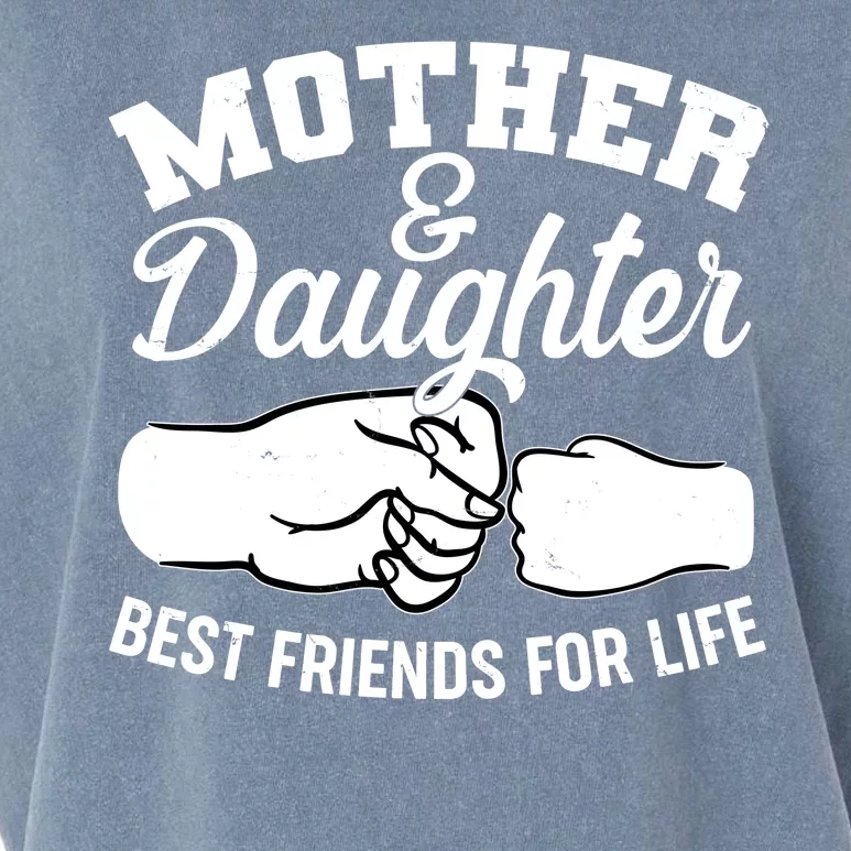 Mother and Daughter Best Friends For Life Fist Bump Garment-Dyed Women's Muscle Tee