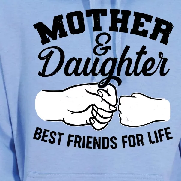 Mother and Daughter Best Friends For Life Fist Bump Unisex Surf Hoodie