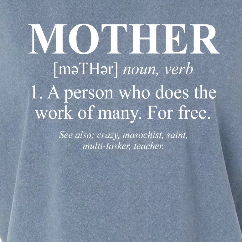 Mother Definition Mother's Day Garment-Dyed Women's Muscle Tee