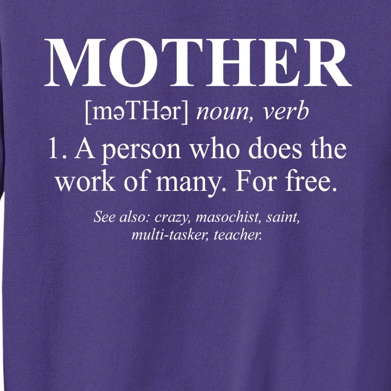 Mother Definition Mother's Day Sweatshirt