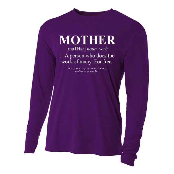 Mother Definition Mother's Day Cooling Performance Long Sleeve Crew