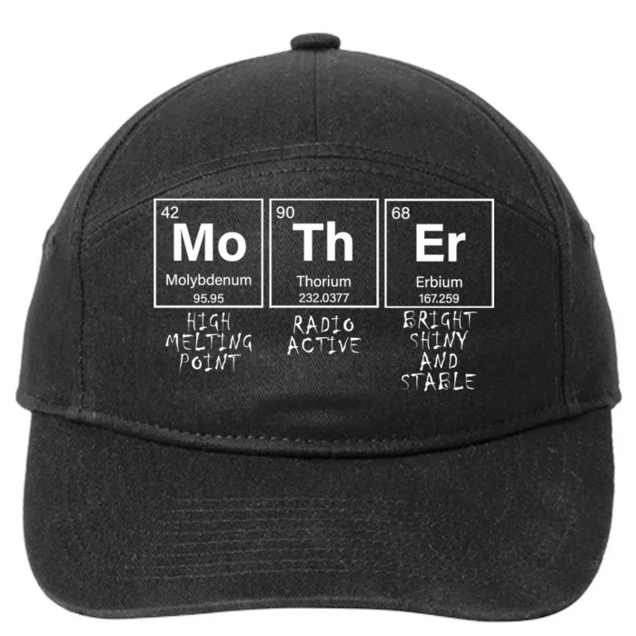 MoThEr Elements Funny Gift For Moms 7-Panel Snapback Hat