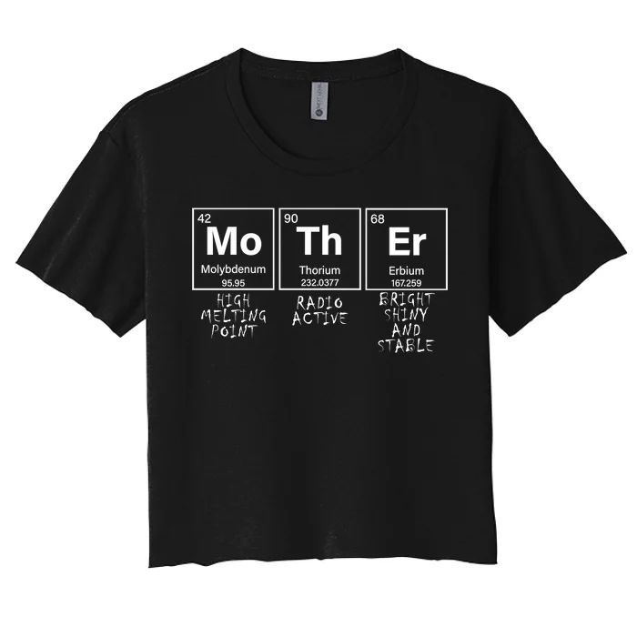 MoThEr Elements Funny Gift For Moms Women's Crop Top Tee