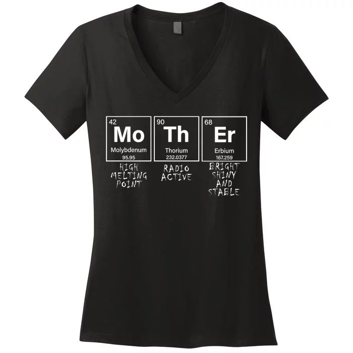 MoThEr Elements Funny Gift For Moms Women's V-Neck T-Shirt