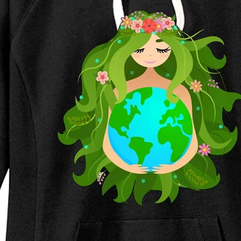 Mother Gaia Earth World Cute Women's Fleece Hoodie