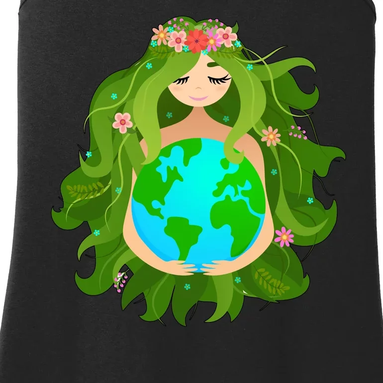 Mother Gaia Earth World Cute Ladies Essential Tank