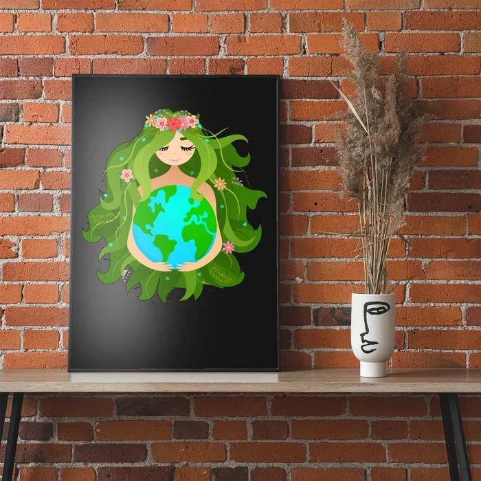 Mother Gaia Earth World Cute Poster