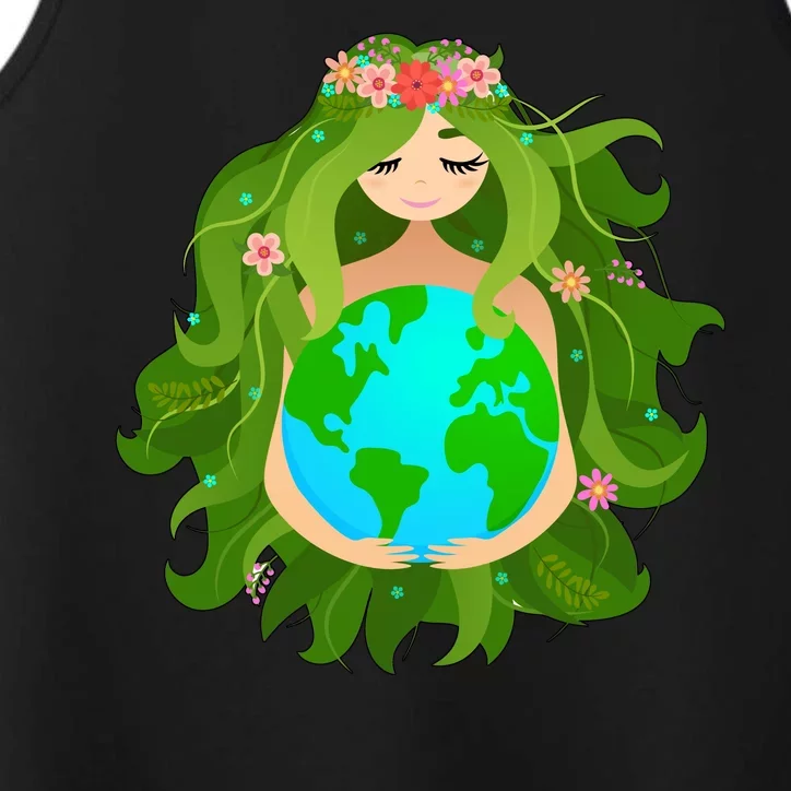 Mother Gaia Earth World Cute Performance Tank