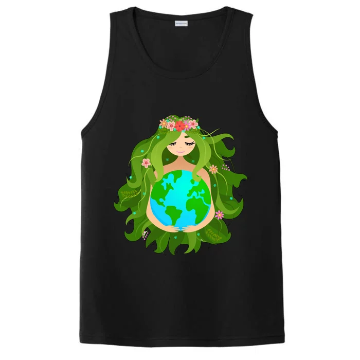 Mother Gaia Earth World Cute Performance Tank