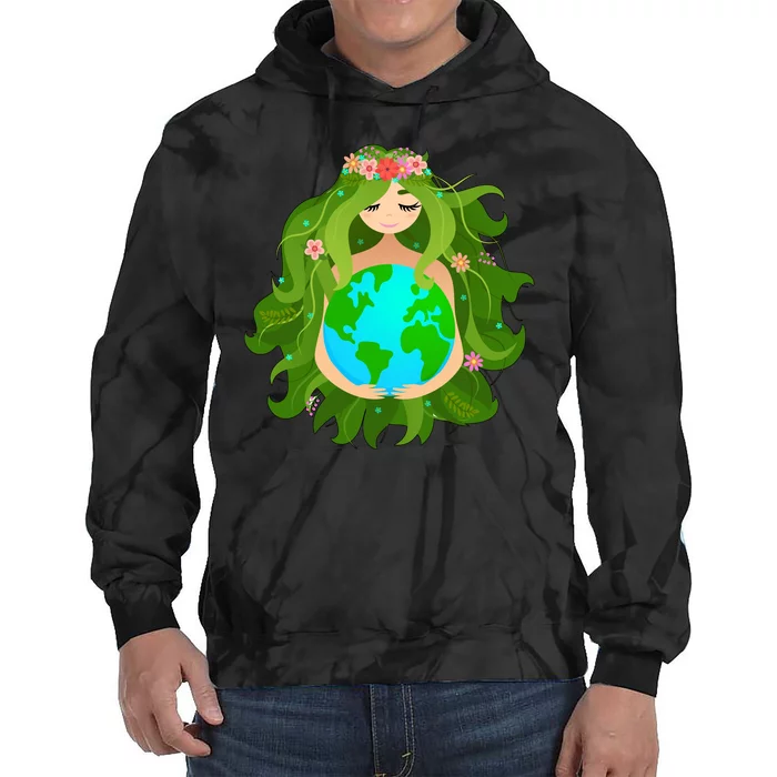 Mother Gaia Earth World Cute Tie Dye Hoodie