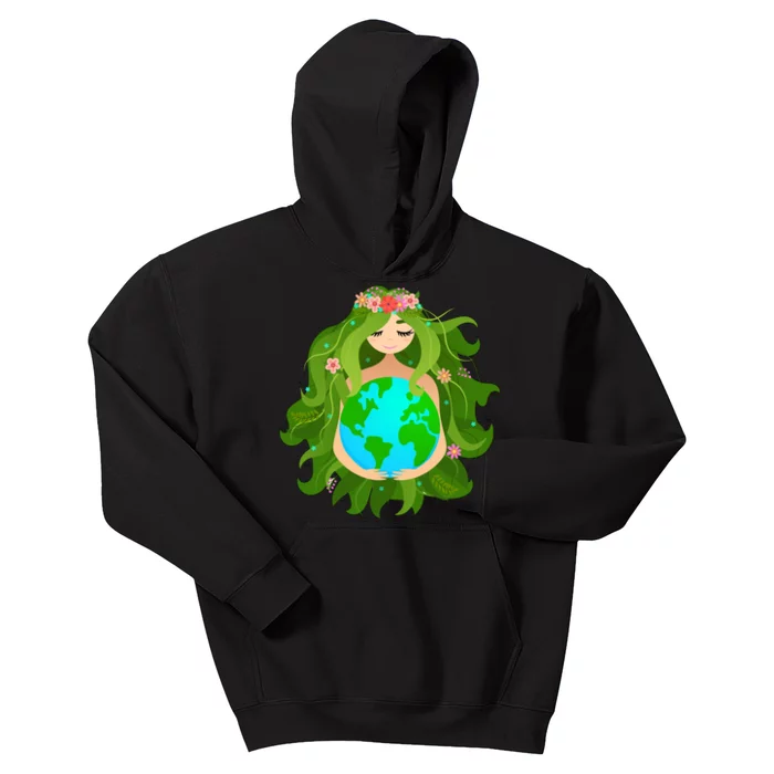 Mother Gaia Earth World Cute Kids Hoodie