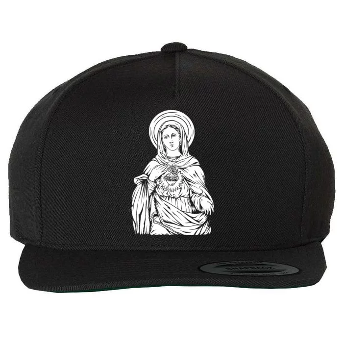 Mother Mary Wool Snapback Cap