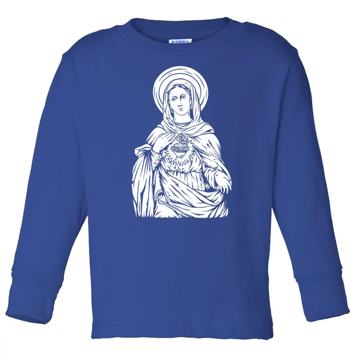 Mother Mary Toddler Long Sleeve Shirt