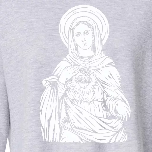 Mother Mary Cropped Pullover Crew