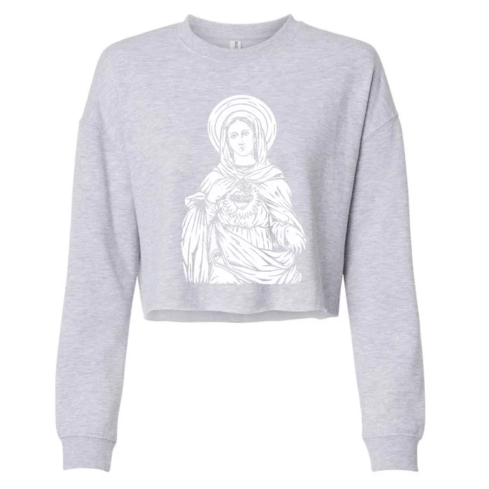 Mother Mary Cropped Pullover Crew