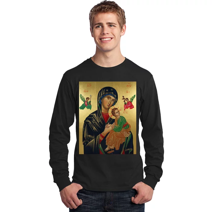 Mother Mary And Jesus Long Sleeve Shirt