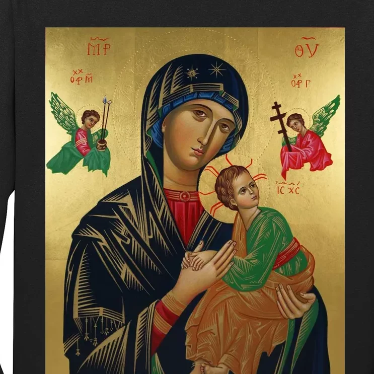 Mother Mary And Jesus Long Sleeve Shirt