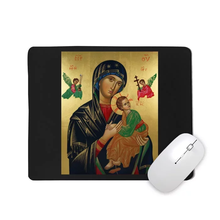 Mother Mary And Jesus Mousepad