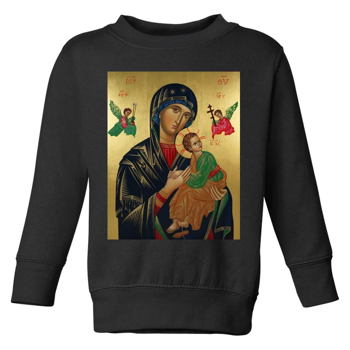 Mother Mary And Jesus Toddler Sweatshirt