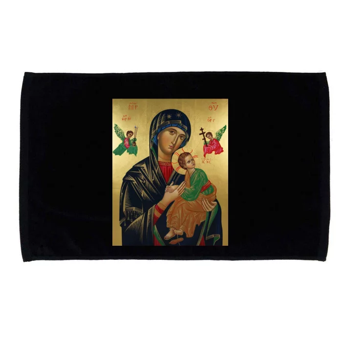 Mother Mary And Jesus Microfiber Hand Towel