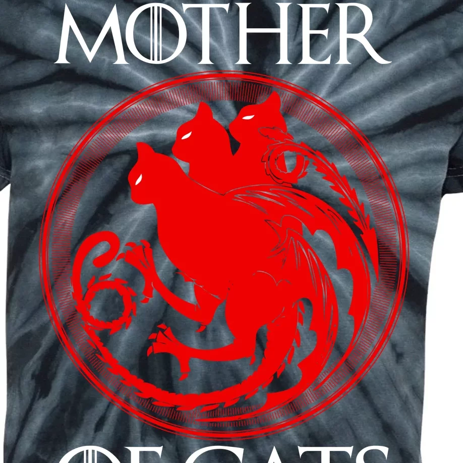 Mother Of Cats Kids Tie-Dye T-Shirt