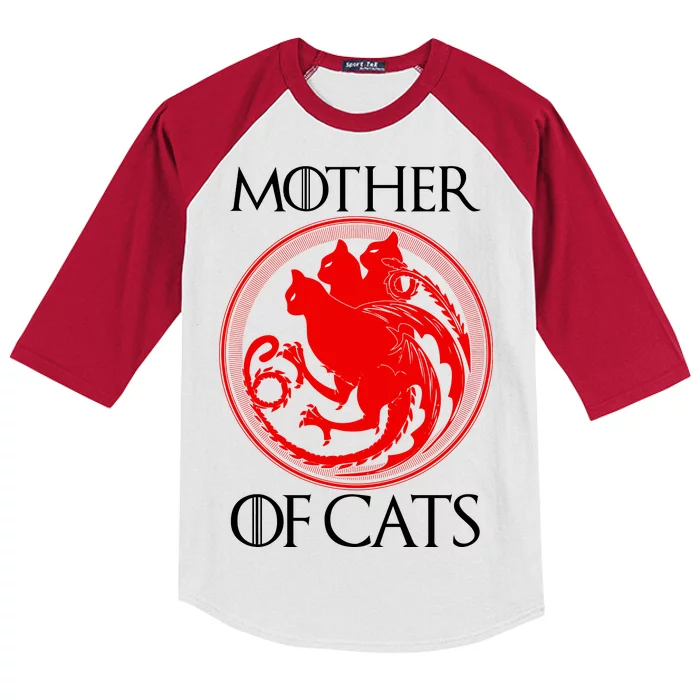 Mother Of Cats Kids Colorblock Raglan Jersey