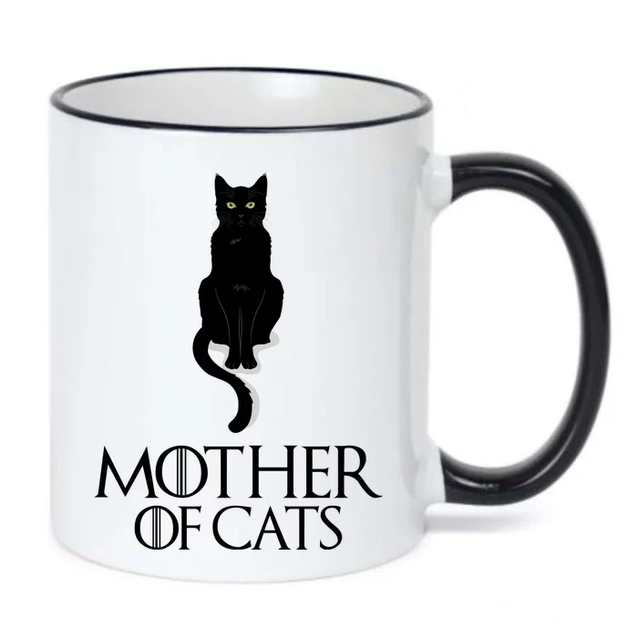 Mother of Cats Funny Cat Lover Black Color Changing Mug