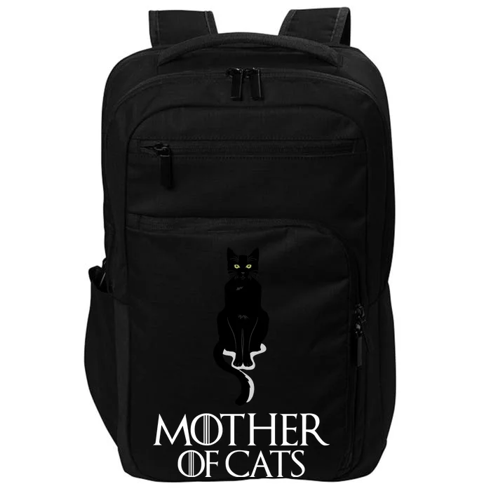 Mother of Cats Funny Cat Lover Impact Tech Backpack