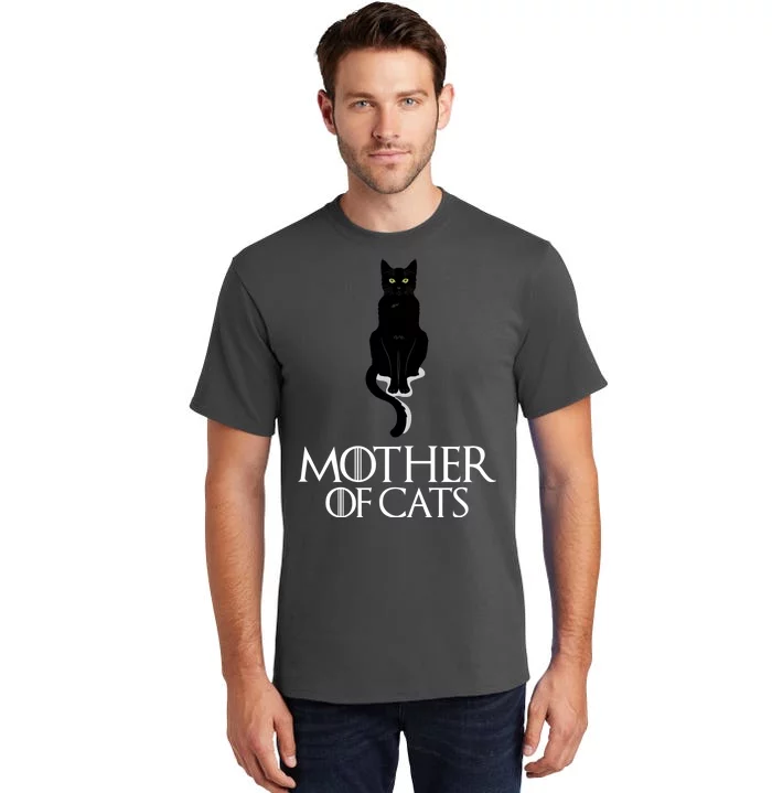 Mother of Cats Funny Cat Lover Tall T-Shirt