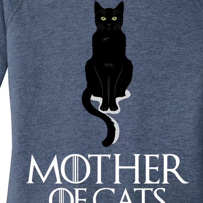 Mother of Cats Funny Cat Lover Women's Perfect Tri Tunic Long Sleeve Shirt