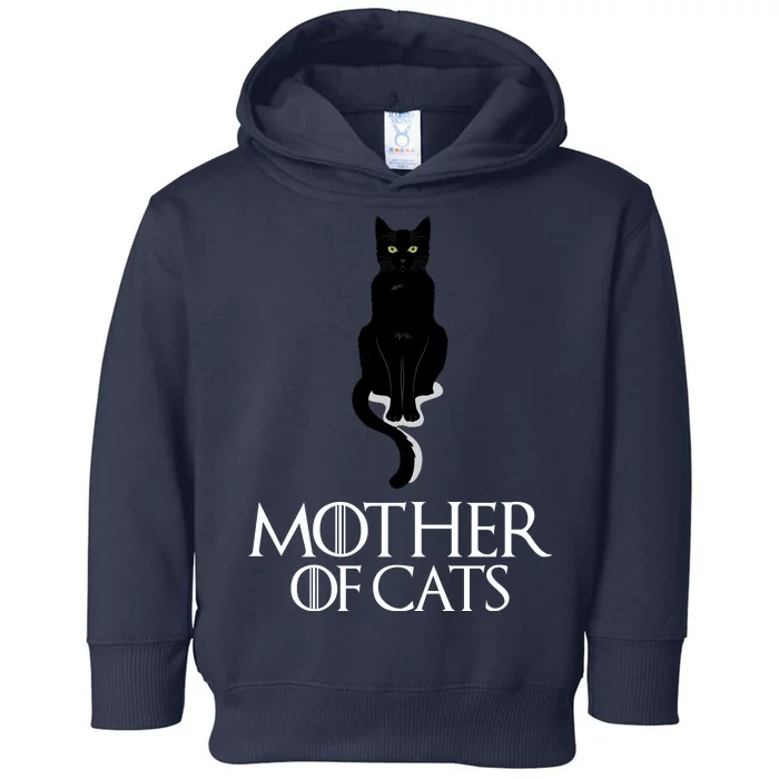 Mother of Cats Funny Cat Lover Toddler Hoodie