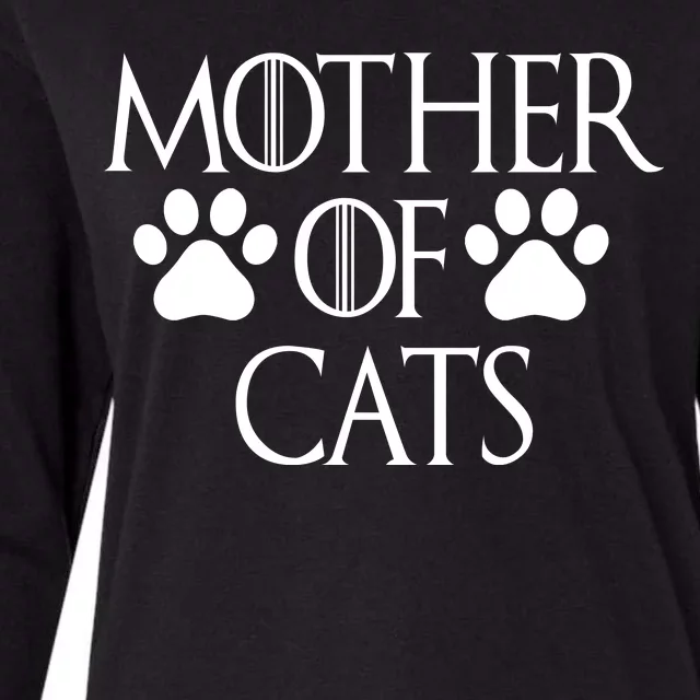 Mother Of Cats Meme Womens Cotton Relaxed Long Sleeve T-Shirt