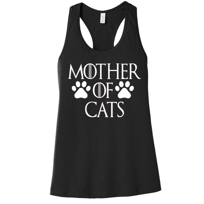 Mother Of Cats Meme Women's Racerback Tank