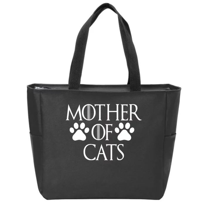 Mother Of Cats Meme Zip Tote Bag