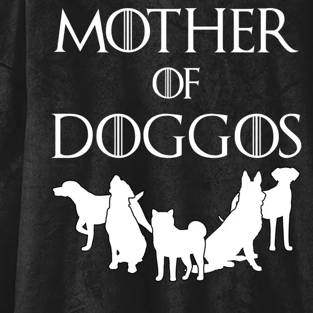 Mother Of Doggos Dog Mom Hooded Wearable Blanket