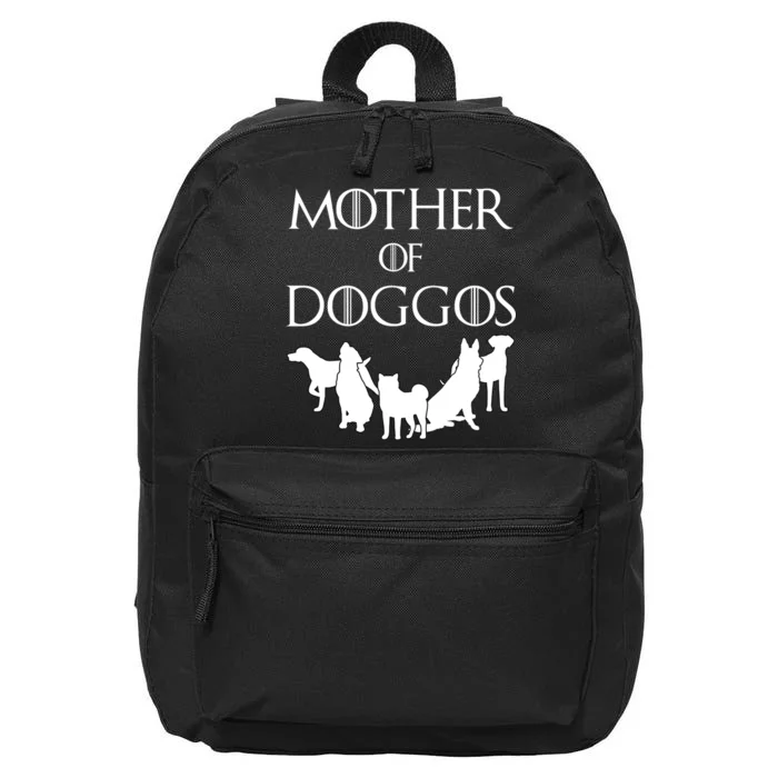 Mother Of Doggos Dog Mom 16 in Basic Backpack