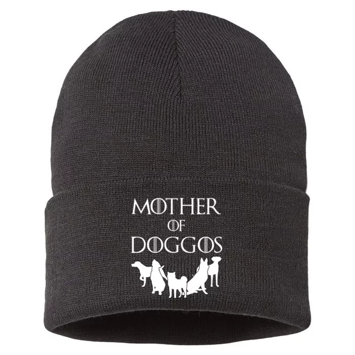 Mother Of Doggos Dog Mom Sustainable Knit Beanie