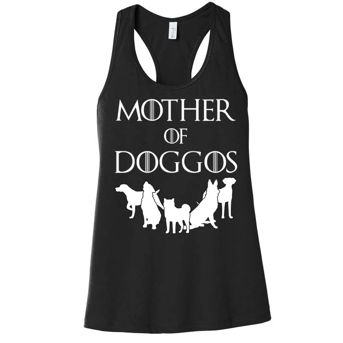 Mother Of Doggos Dog Mom Women's Racerback Tank