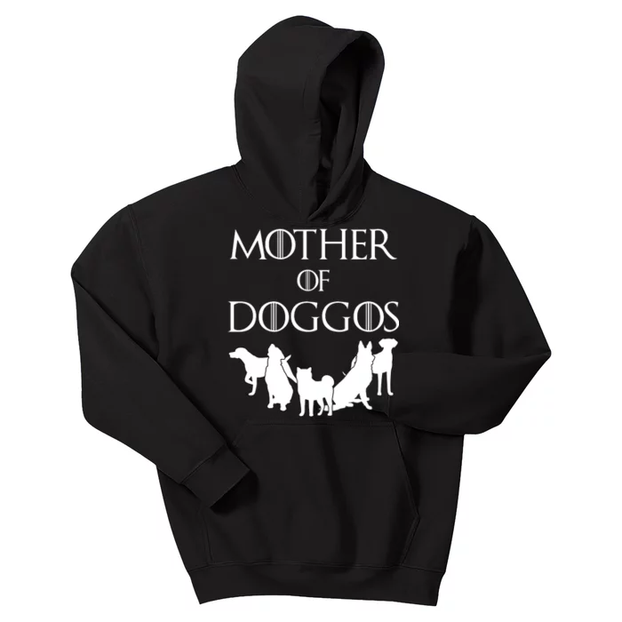 Mother Of Doggos Dog Mom Kids Hoodie