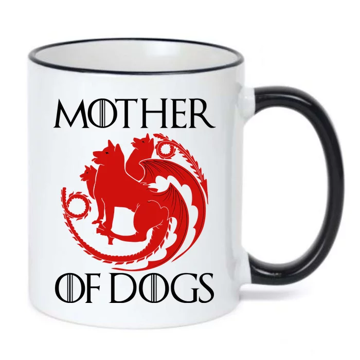 Mother Of Dogs Emblem Black Color Changing Mug