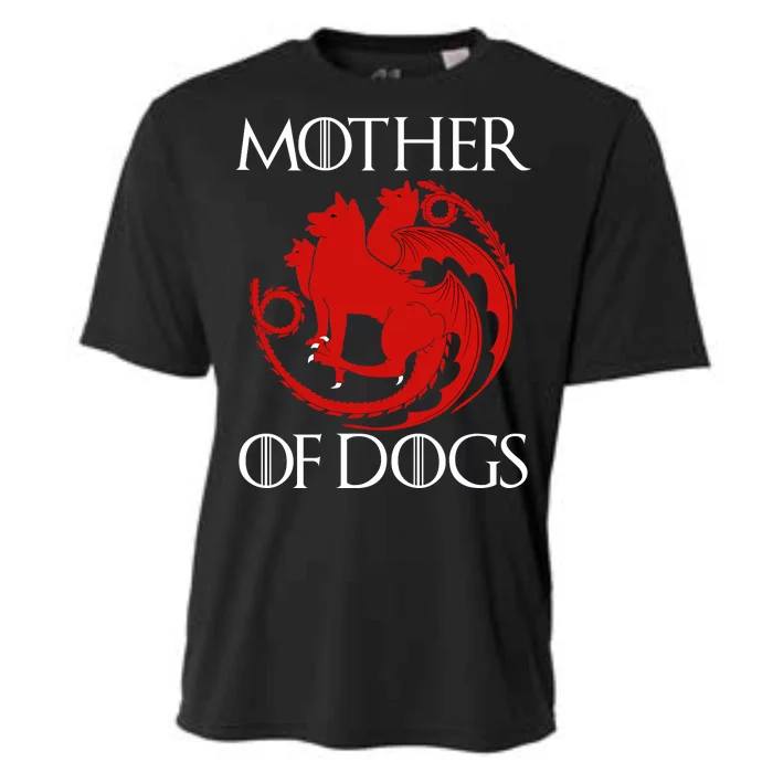 Mother Of Dogs Emblem Cooling Performance Crew T-Shirt