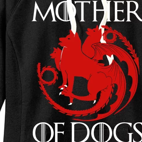 Mother Of Dogs Emblem Women's Fleece Hoodie