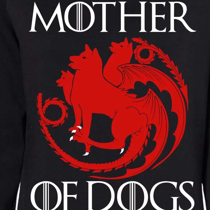 Mother Of Dogs Emblem Womens California Wash Sweatshirt