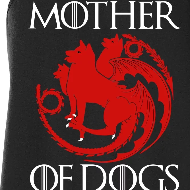 Mother Of Dogs Emblem Women's Racerback Tank